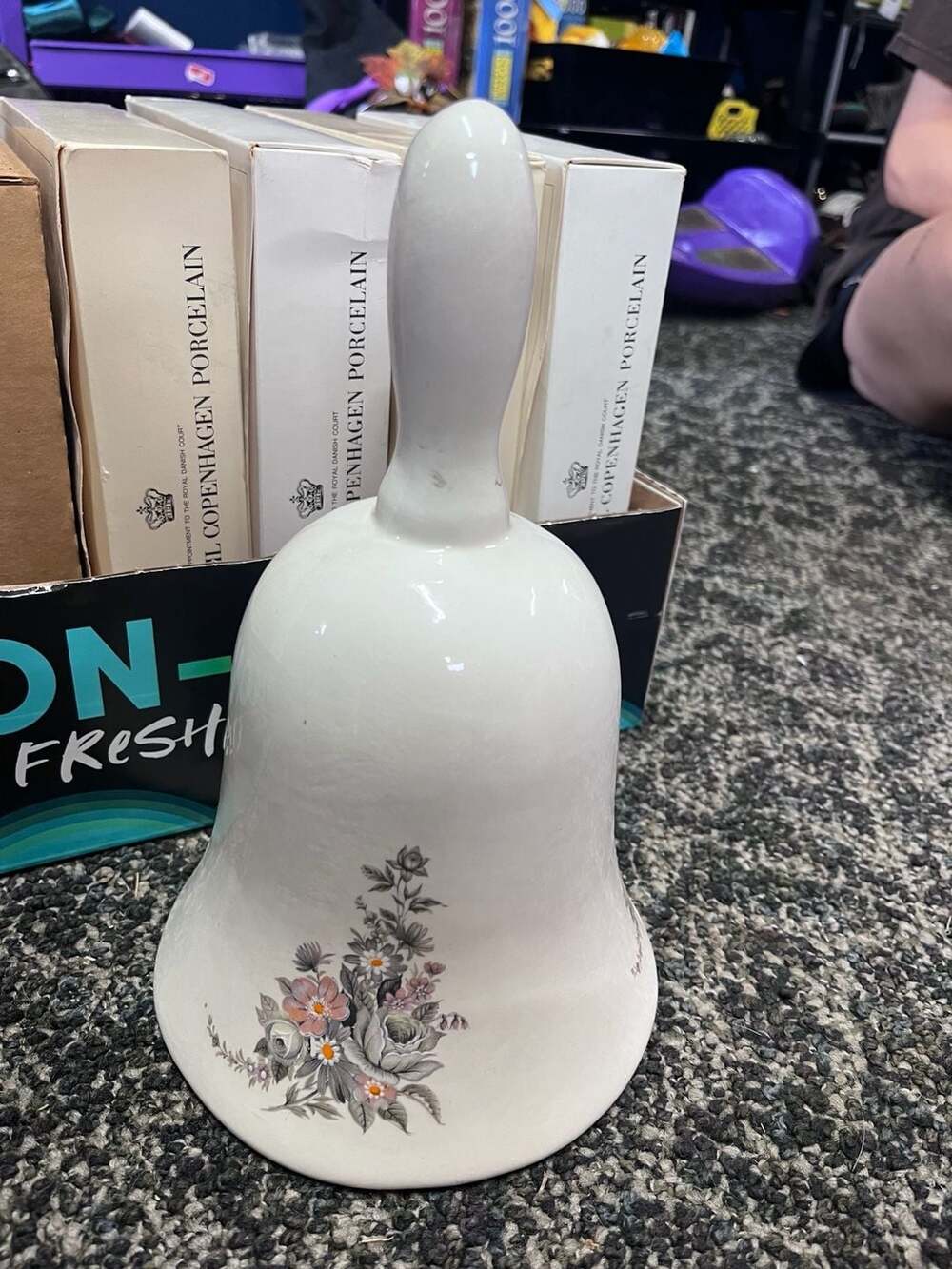 Royal Copenhagen Porcelain Decorative Floral Bell